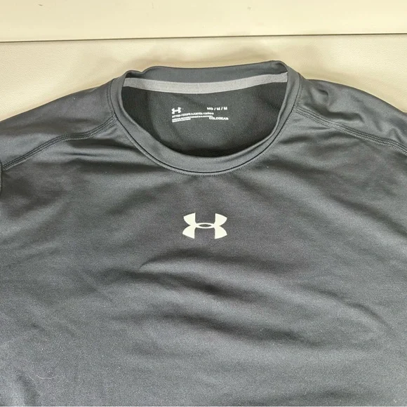 Under Armour Tech Cold Gear Fitted Fleece-Lined Compression Long Sleeve Tee - Picture 4 of 8